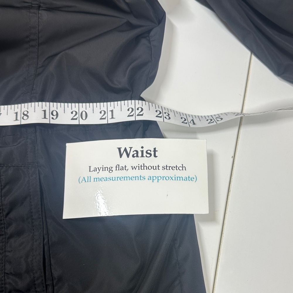 Old Navy Anorak Raincoat Women's Black Hooded Jacket XL - Picture 8 of 12